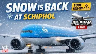 🔴 LIVE: SNOW RETURNS at Amsterdam Schiphol Airport ❄️ | Jan 29, 2026