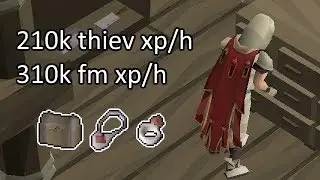 210k Thieving & 310k Firemaking xp/h - Stealing Booty From Piscarilius Houses