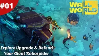 Mine Upgrade & Defend Your Giant RoboSpider The Dome Keeper Walks - Wall World - #01 - Gameplay