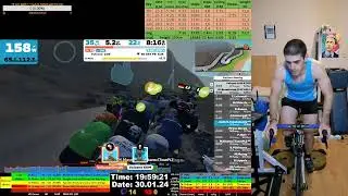 Zwift Cycling Workout Live Stream 30.01.2024 zv