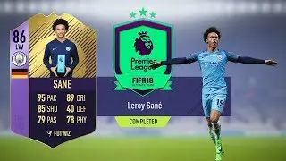 POTM SANE SBC COMPLETED FIFA 18!!!!