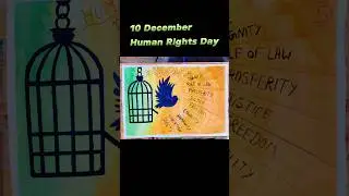 Human Rights Day ✅ Drawing compitition #humanrightsday#humanrightdrawing#artwatercolorpainting