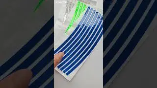 High intensity reflective sticker for bike car wheel for road safety self-adhesive backing