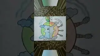 How to draw earth // #earth Drawing world Earth day 22 April #earth