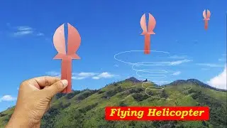 Flying Helicopter Toy - How to Make Paper Helicopter - Paper Toy - Easy to Fly