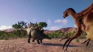 Therizinosaurus VS Stegosaurus : Jurassic World Evolution 2