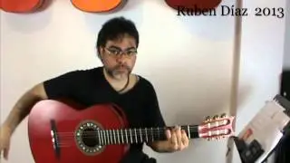 Rio Ancho Chord Changes / Ruben Diaz Andalusian Flamenco Guitar Lessons on Paco de Lucia's Technique