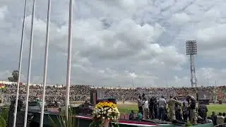 Fighter jet at NYAYO Stadium at high speed as President William Samoei Ruto watched on JAMHURI Day