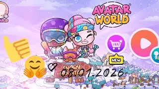 Gameplay de avatar world tem um novo lugar q tem  Explorando conhecendo o novo lugar!❄️☃️