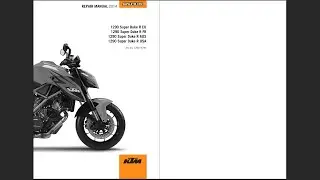 KTM 1290 Super Duke R 2014 Service Workshop Repair Manual Download PDF