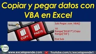Copiar y pegar datos con VBA en Excel | Excel Aprende