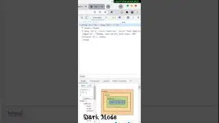 Dark theme chrome (Developer tools)