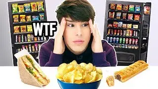 i only ate VENDING MACHINE FOODS for 24 hours !!!
