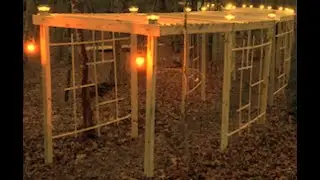 Pergola Walkway Build in The Woods