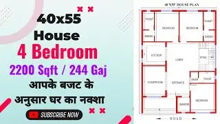 200 गज में घर का नक्शा l 200 gaj house design l 40x45 house plan l Ghar ka naksha l House plan 