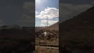 Qom To Mashhad By Bus Tour (Snowfall) Mountains Part 2  #travel #mountains #train #nature