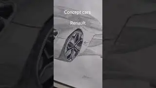 Concept car!! ✨️👌#shorts #art #cars #new #drawing #renault #