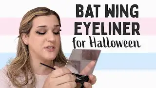 Bat Wing Eyeliner For Halloween ~ Makeup For Lost Time
