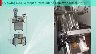 IPS-Swing-600E Multi Function Wrapper - with infeed conveyor and chute