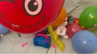 NEW BALLOONS #asmr #story #pop #popping #satisfying #balloon #inflating #colors #kids #emoji #read