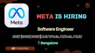 META is Hiring Software Engineers | Freshers Batch 2025, 2026, 2027 | META Careers India skill layer