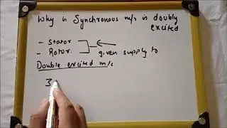 WHY SYNCHRONOUS MOTOR IS DOUBLY EXCITED ?