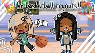 The basketball tryouts!!😆🏀|| *new friend!!* || tocaboca voiced roleplay!! 💕✨🫶