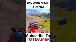 1v5 With M416 & M762 #bgmi #youtubeshorts#pubgmobile#pubg#gtgamer #bgmishorts#gaming #GTGAMER