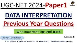 Table Chart for UGC NET Exam 2024 |  Data Interpreatation  Previous Year Questions