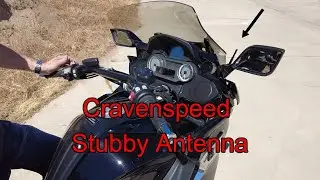 Cravenspeed Stubby Antenna for BMW K1600B Installation and Testing