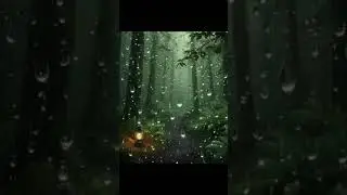 The sound of rain and melody 🎶⛈️