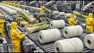 Inside the World&rsquo;s Largest Banana Stem Factory &ndash; (Full Process) How Fine Fibers Are Made