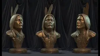 Native American Bust - Zbrush Timelapse
