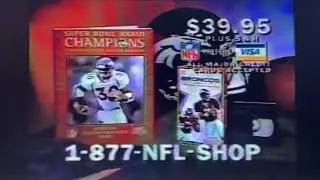 1999 Broncos Super Bowl 33 champs gear commercial