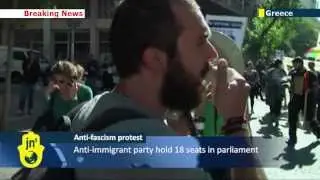 Greek anti-fascism rally: Protesters march in Athens against planned Golden Dawn protest rally