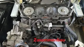 2.0TDI 16V Zusammenbau. Kurbelwelle Kolben Pleuel Ölspritzdüsen - Teil12 | Audi VW Seat Skoda BKD PD