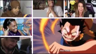 Luffy uses Red Hawk on Doflamingo Reaction Mashup!! | One Piece Episode 698 Reaction Mashup