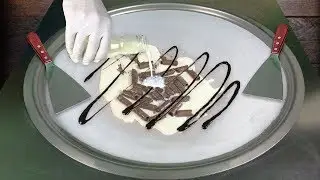 Mini Chocolate Wafer Sticks Ice Cream Rolls | Wafer Rolls | Oddly Satisfying | ASMR #IceCreamRolled