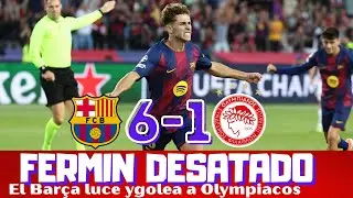 Fermin and Rashford shine, and Barcelona crush Olympiacos. Pedri and Lamine Yamal do it. Champion...