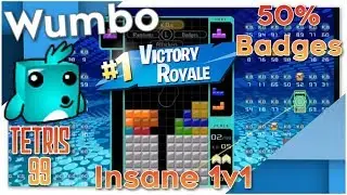 Tetris 99 BR - 50% Badges Insane 1v1 #1 Victory Royale