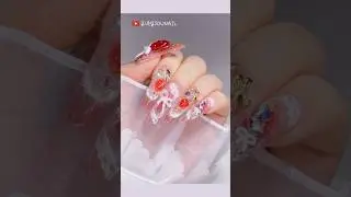 손톱에 딸기에이드 만들기🍓💅 #asmr #네일아트