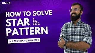 How to solve Star pattern? | Right Angled Triangle | JAVA 