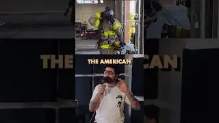 La diferencia entre el traje de bombero americano y el europeo. #Shorts ￼