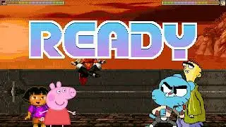 MUGEN Request: Peppa Pig & Dora Vs Gumball & Ed V2