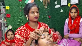 Ria makeover shiv beauty parlour  is live! papaya facial steps online free parlour course