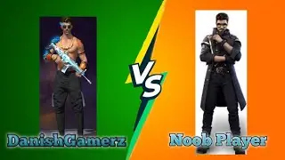 DanishGamerz Vs Noob Player 1 V 1 Custom Room Free Fire Gameplay 
