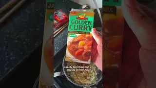Shin ramyun noodles with japanese golden curry block.. it was actually so goood!
