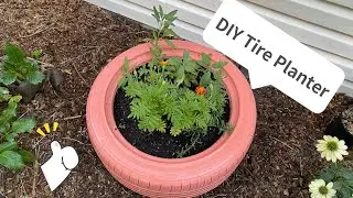 DIY Tire Planter in 4 Steps || Trash to Treasure