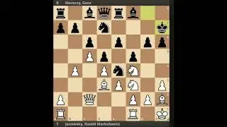 1896 Budapest Janowsky, Dawid Markelowicz   Maroczy, Geza #cờvua #chess #шахматы #chessplayer #games
