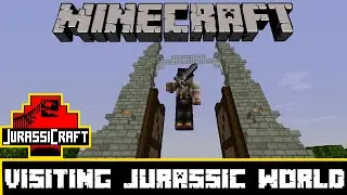 Visiting Jurassic world in minecraft!? Featuring SmithyMC